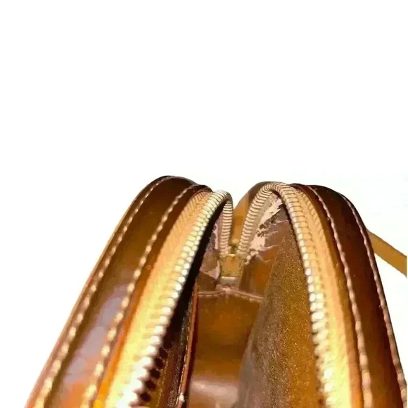 Louis Vuitton Authentic Vernis Christie PM Bronze Patent Leather Crossbody Bag - Picture 12 of 15